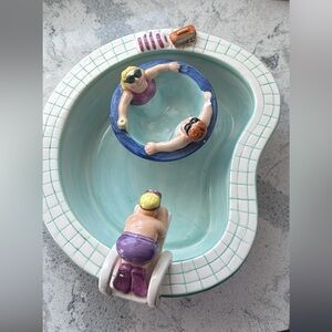 Lotus 1995 Chip Dip Ceramic Bowls